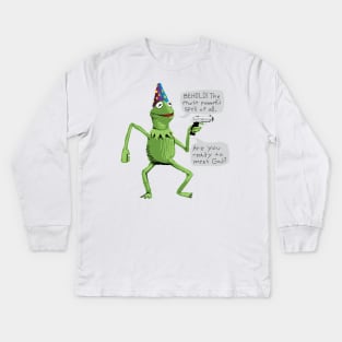 Yer A Wizard Kermit Kids Long Sleeve T-Shirt